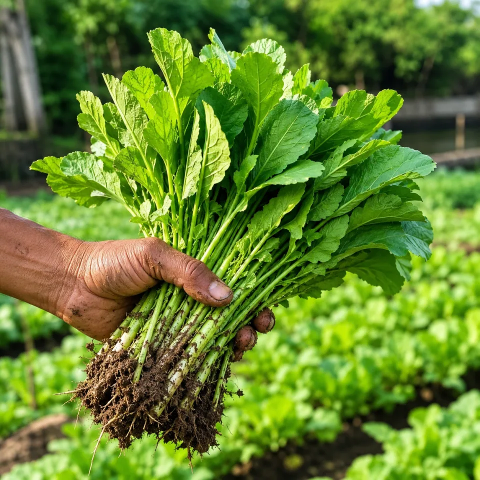 Rau củ trái cây theo mùa, hái tại vườn